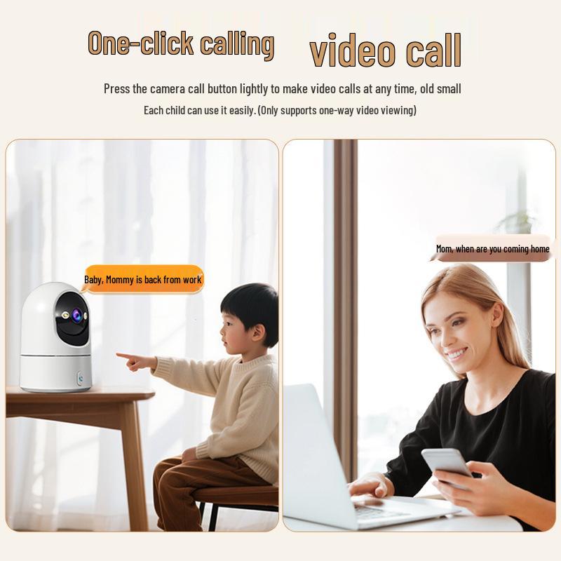 2025 HD Wireless Indoor Surveillance Camera with Remote Mobile Monitoring