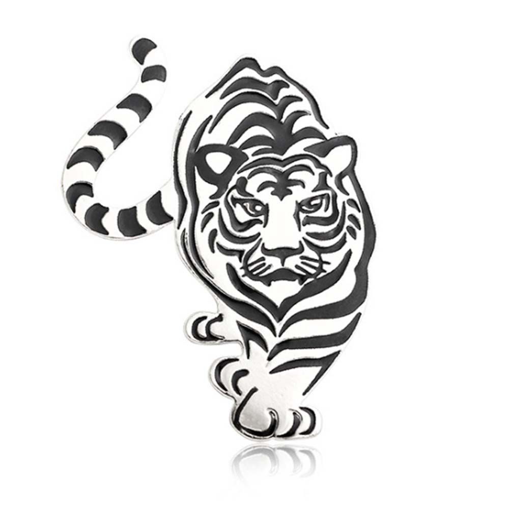 

Булавка для свитера Застежка для шали Подвеска в виде тигра Защитная брошь-тигр Мужская брошь Броши-животные Булавки серебряный