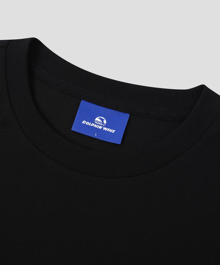 DOLPHIN WAVE APPAREL [3-Pack] Dolphin Arch Logo T-Shirt White & White & Black