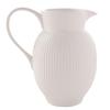 Hestia White Ribbed Pitcher Jug