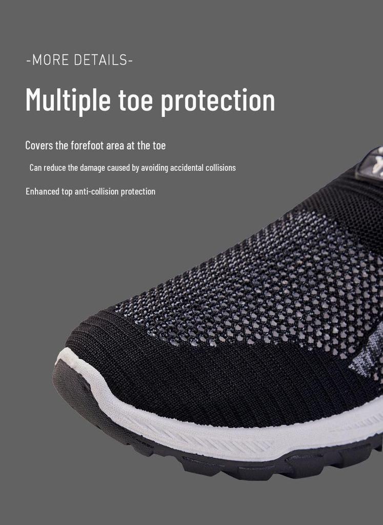 Men's Breathable Mesh Slip-On Running & Hiking Shoes - Summer Lightweight Design