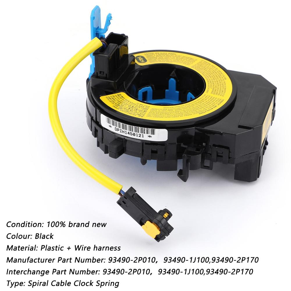 Areyourshop Airbag Squib Spiral Cable Clock Spring Fit Hyundai I20 Kia Sorento 93490-2P010