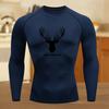 Graphic Compression Running Shirts Men Gym Workout Running T-shirt Summer Athletic Quick Dry Tees Tops Short Sleeve Rash Guard