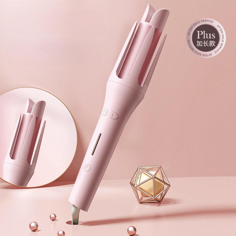 

Автоматические щипцы для завивки волос 32 мм, автоматически вращающиеся керамические бигуди для волос, профессиональные щипцы для завивки волос, плойка для завивки волос UK розовый