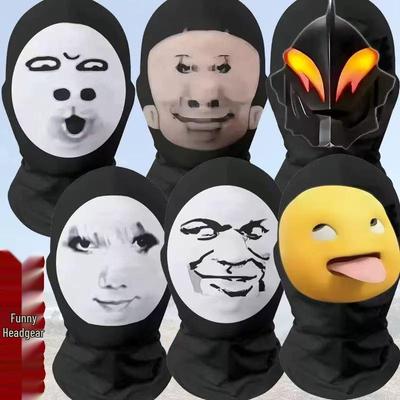 Influencer Cartoon Character Full Face Sun Protection Breathable Cycling Headband