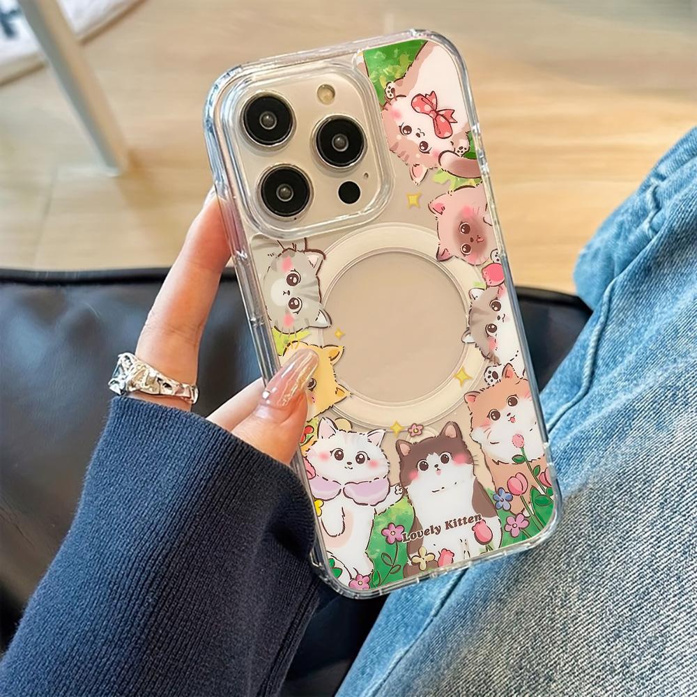 Magnetic Phone Case for iPhone 11 12 13 iPhone 13 14 15 Pro 15 16 Pro Max Samsung A15 A16 A25 A26 A55 A56 S25 S24 S22 S23 Ultra S25 Edge