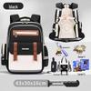 Capybara Oxford Spine-Support Backpack for Grades 1-6: Boys & Girls School Bag