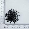 Exaggerated Tassel Crystal Fireworks Earrings and Floral Beaded Fashion Hair Accessories