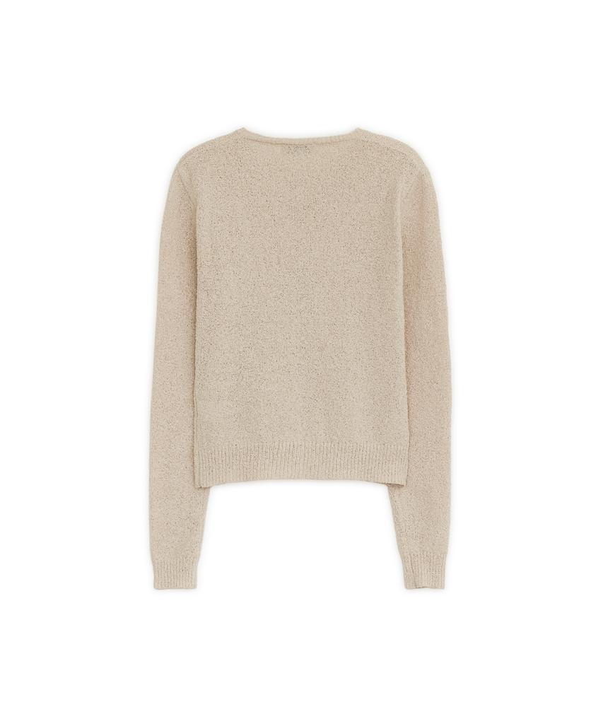 SUNBURNPROJECT Easy Basic Round Neck Cardigan, Beige