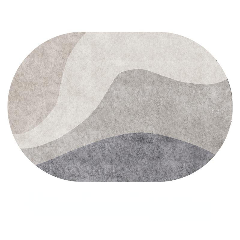 Modern Oval Rugs Room Decoration Teenager Carpets Home Decor Floor Mat Large Area Carpet In Living Room Non-slip Lounge Rug