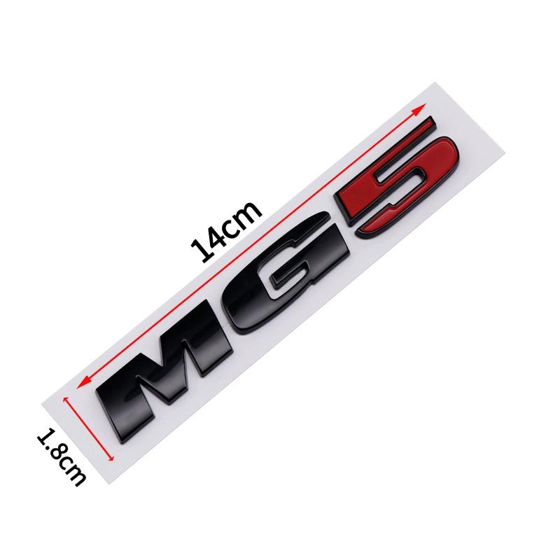 1Pc MG Car Rear Trunk Sticker ABS Material Emblem Decal for GT MG6 MG5 Logo Models - OEM Style Exterior Body Badge