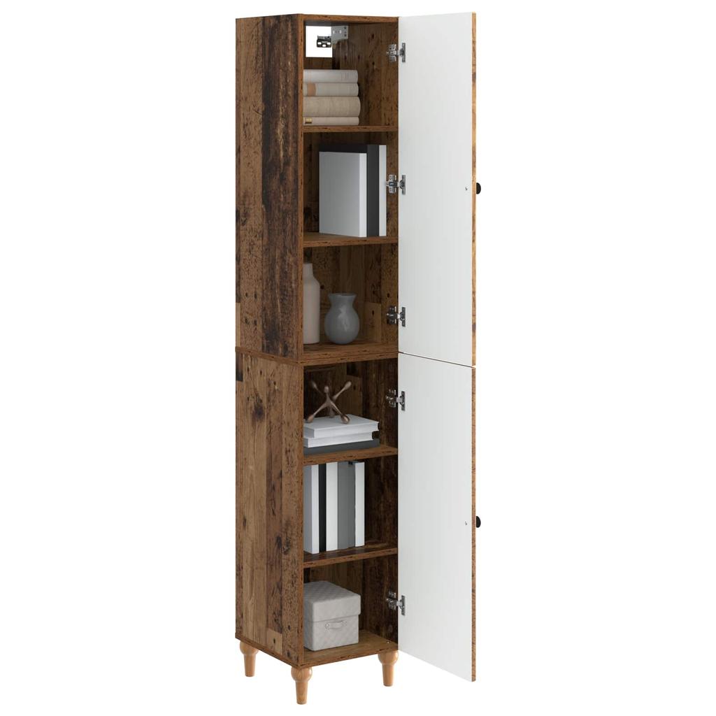 Cabinet Set 2 Pcs Reclaimed Wood Wood Material