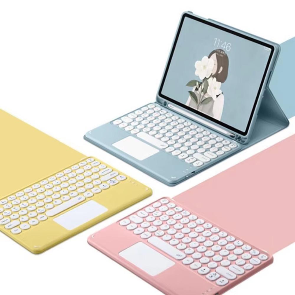 iPad Pro 11 Gen5 Bluetooth Keyboard Case with Touchpad (Blue)