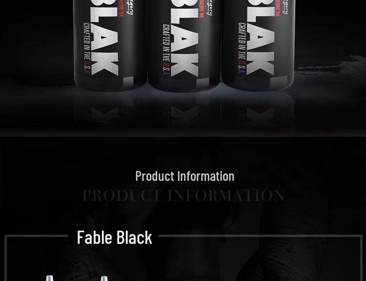 Mo Rui Black Silver Dance Tattoo Ink - 240ML Pigment for Micropigmentation