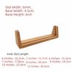 U-shaped Photo Frame Wooden Holder Beech Wood Photo Display Picture Frame Holder Desktop Walnut Wood Picture Holder Home Decor