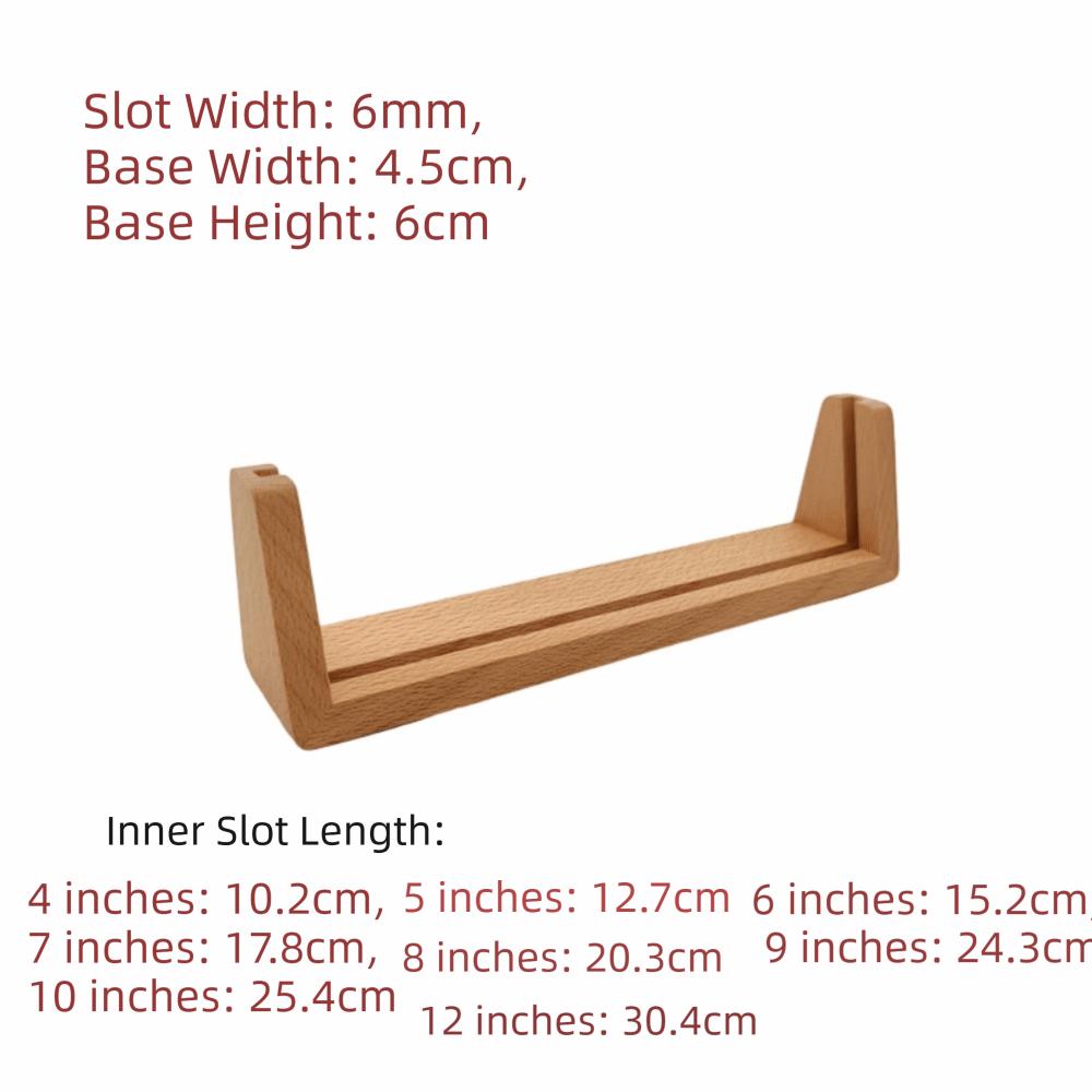 Beech Wood Picture Frame Holder Walnut Wood Picture Holder Photo Frame Wooden Holder Home Decor 4 in.