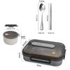 Extra Large 316 Stainless Steel Office Lunch Box with Six Compartments for Adults - Large Capacity Meal Tray