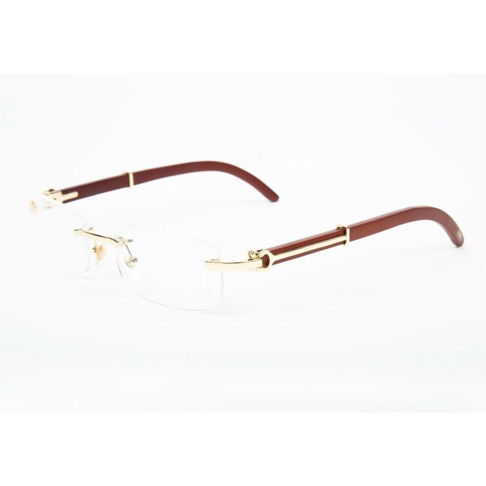 Luxury men Eyeglass GOLD wood /metal Frame Rx-able Spectacles Glasses 55-18-140 JL166605760426