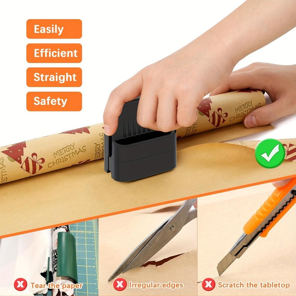 Roll Packaging Paper Cutter with Drum, Gift Packaging Paper Cutter, Suitable for All Types of Rolls