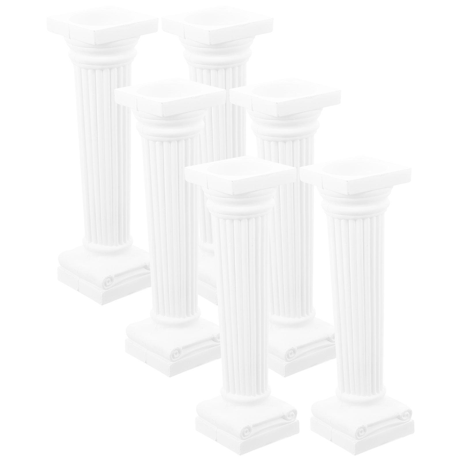

Roman Column Statue Column Statue Roman Pillar Decoration Photo Props 11.20X3.20X3.20CM білий
