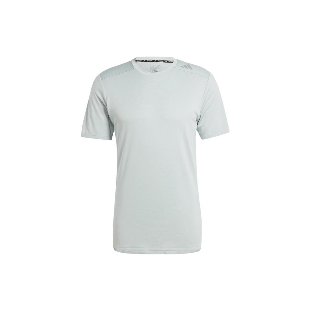 adidas T Shirts Men's Gray Crew Neck Moderate Straight Fit IM1110