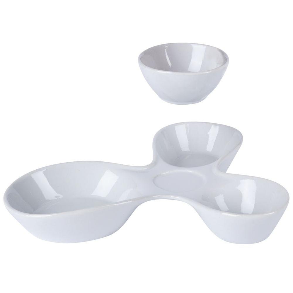 Appetizer Plate for Dips, Sauces, and Snacks Appetizer Bowls