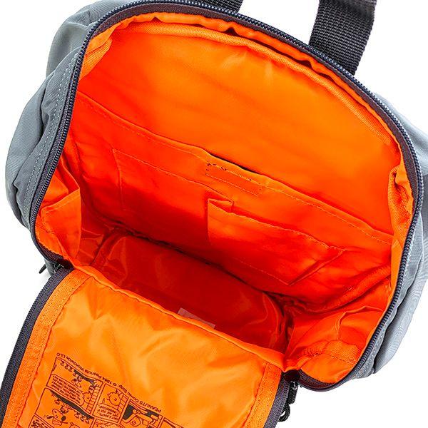 Snoopy Square Zip Backpack RE-PET Gray Backpack Commuting Bag