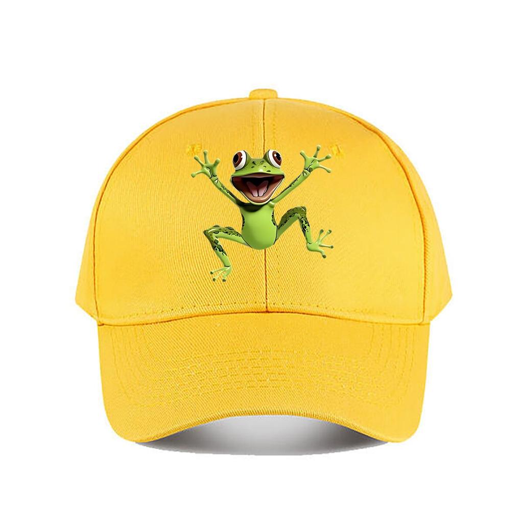 Cute Green Cartoon Frog Plastic Figurine Baseball Cap Fashion Unisex Sunhat Womens Outdoor Sports Snapback Cap