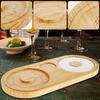 Margarita Salt Rimmer Set Reusable Bamboo Sugar Salt Rimmer Bar Glass Cup Rimmer Salt Box Spice Container for Bartender Bar Tool