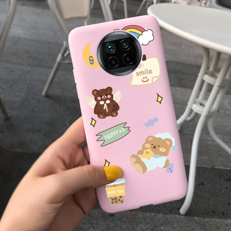 ForXiaomi Mi 10T Lite Case Cute Cartoon Cat Painted TPU Silicone Back Cover For Xiaomi Mi 10T Lite 5G 10Tlite Phone Case Funda