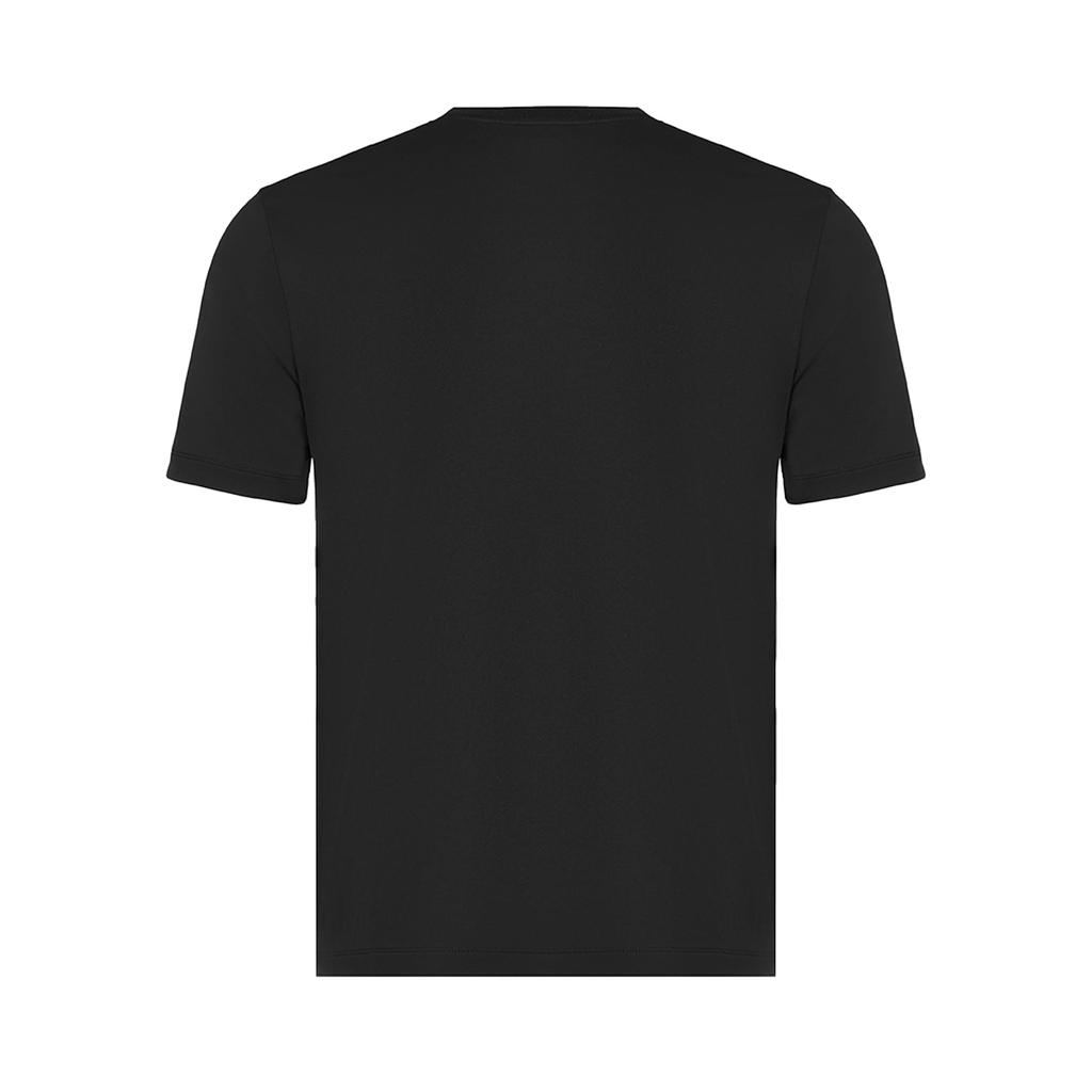 Men's Li-Ning T-Shirts Men's Black Crew Neck Moderate Straight Fit