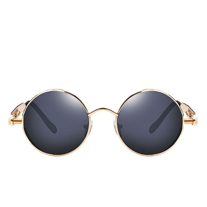 Metal Steampunk Sunglasses Men Women Fashion Round Glasses Brand Design Vintage Sun Glasses High Quality Oculos De Sol