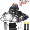 Ultra Bright LED Portable Headlight Rechargeable 18650 Battery Fishing Hunting Head Flashlight Outdoor Camping Emergency Lantern