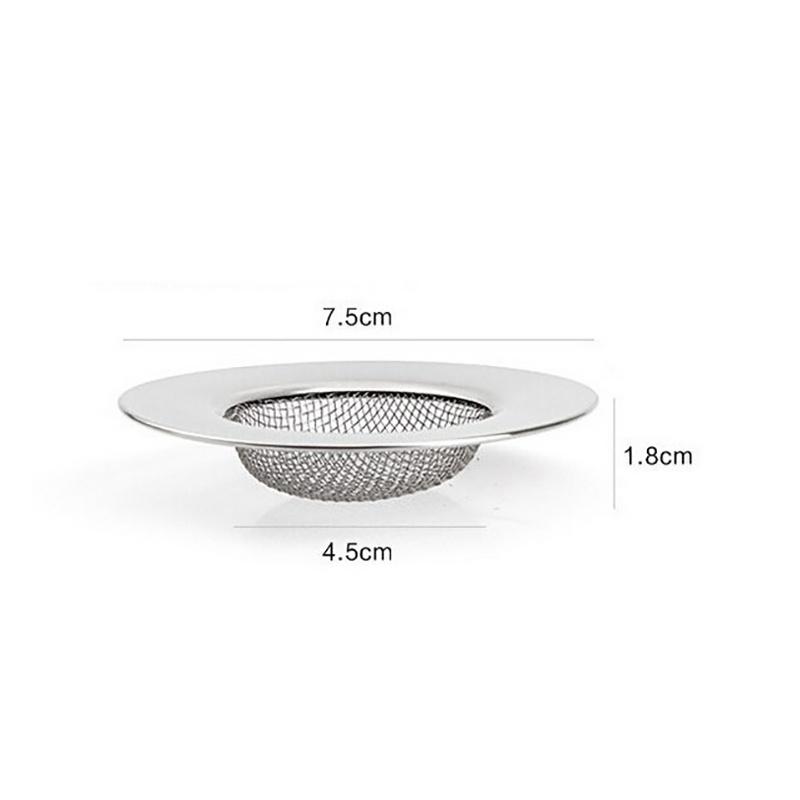 Stainless Steel Kitchen Sink Strainer Drain Filter for Sink Dishwashing Basin Food Waste Catcher Anti-Clog Mesh Basket Universal Fit