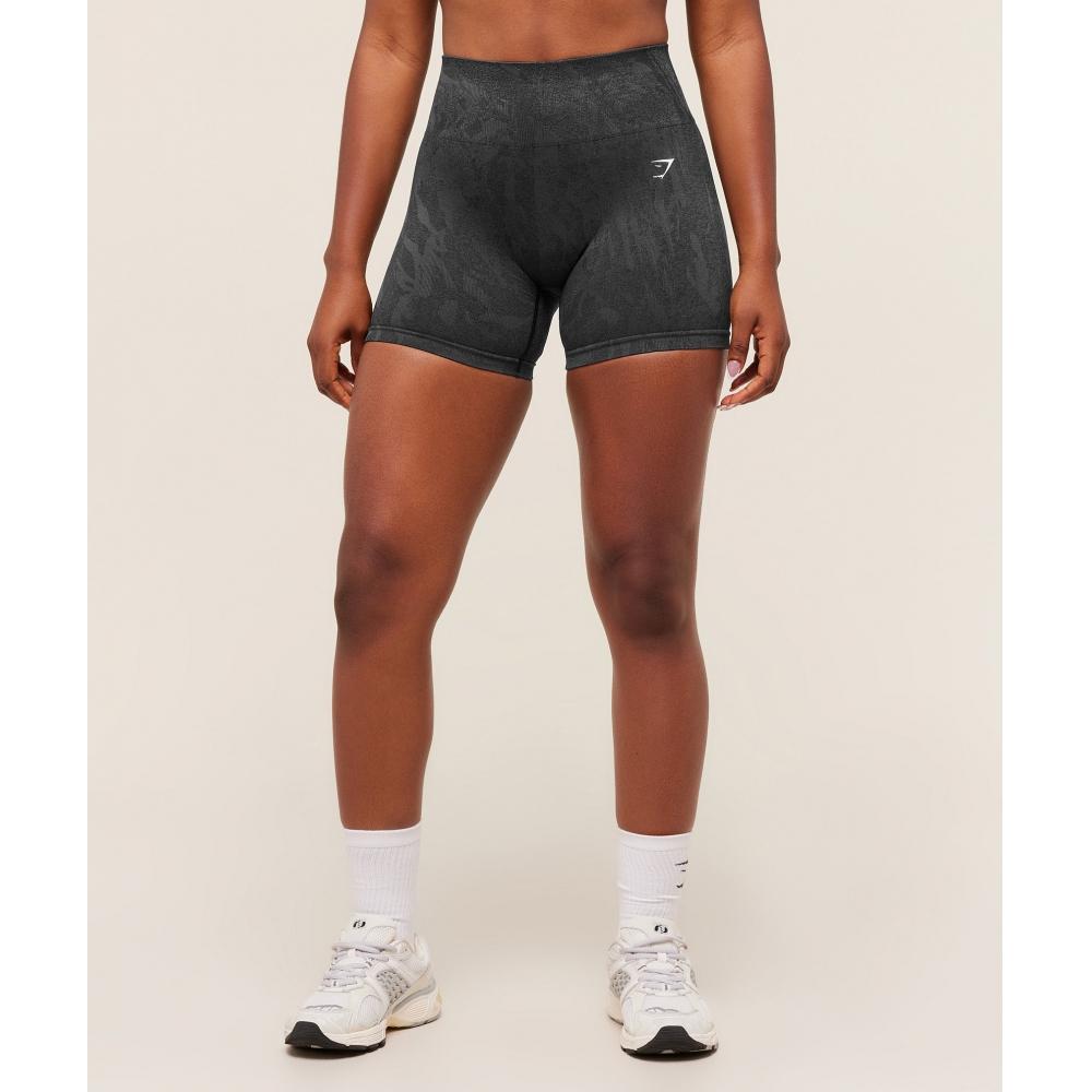 Gymshark Adapt Camo Seamless Shorts Asphalt Grey Black B4b9e Gc8n