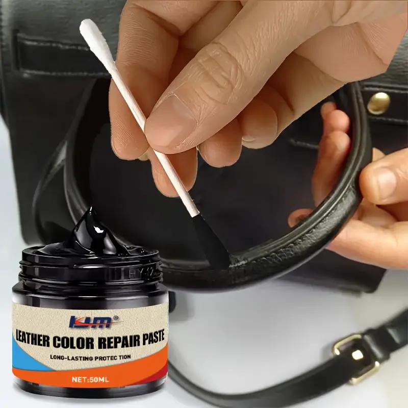 Leather Color Repair Cream - Multi-Purpose Dye for Shoes, Bags, Sofas and Scratched Leather | Repairs Wear, Cracks and Fading