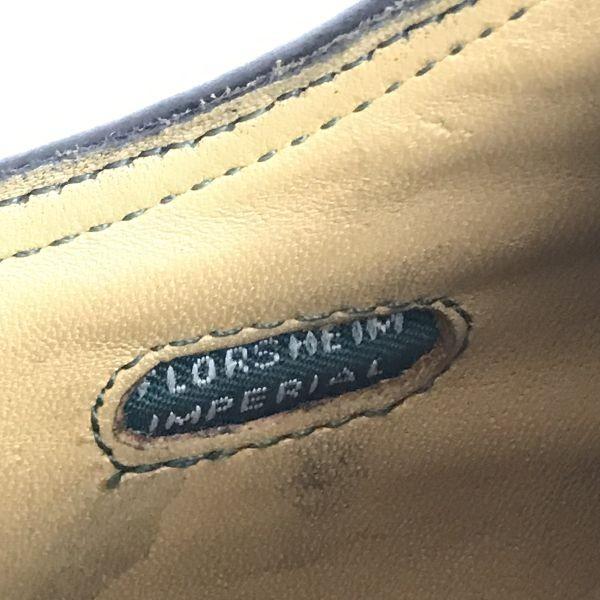 FLORSHEIM IMPERIAL KENMOOR Long Wingtip Brogue Black Size 30 Vintage USA(USED)