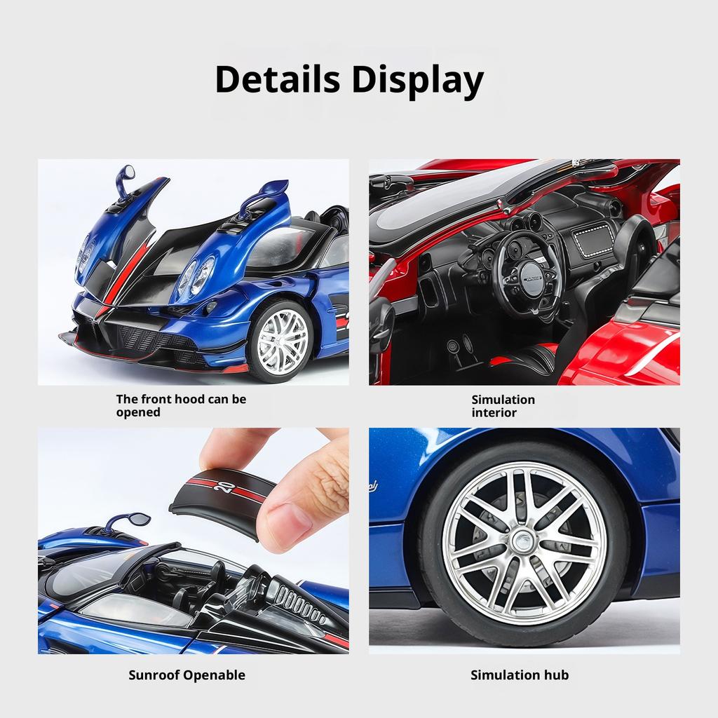1:32 Pagani Huaya simulation alloy car model supercar car model children's toy car ornaments collection gift
