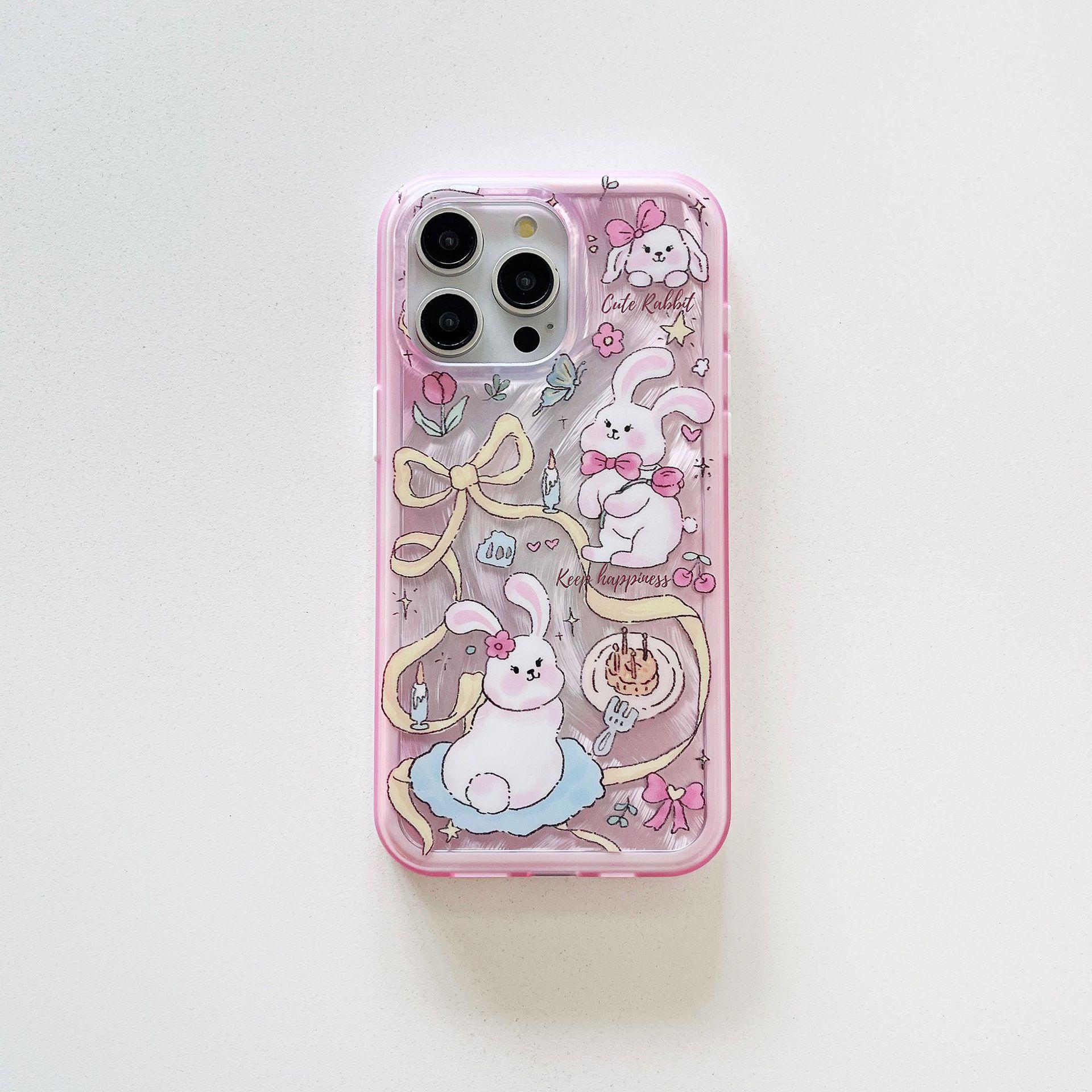 

Adorable Cartoon Cat iPhone 17/16PRO Protective Case - Full Coverage, Drop-Proof Design, Compatible with 15/14P Models 16PRO