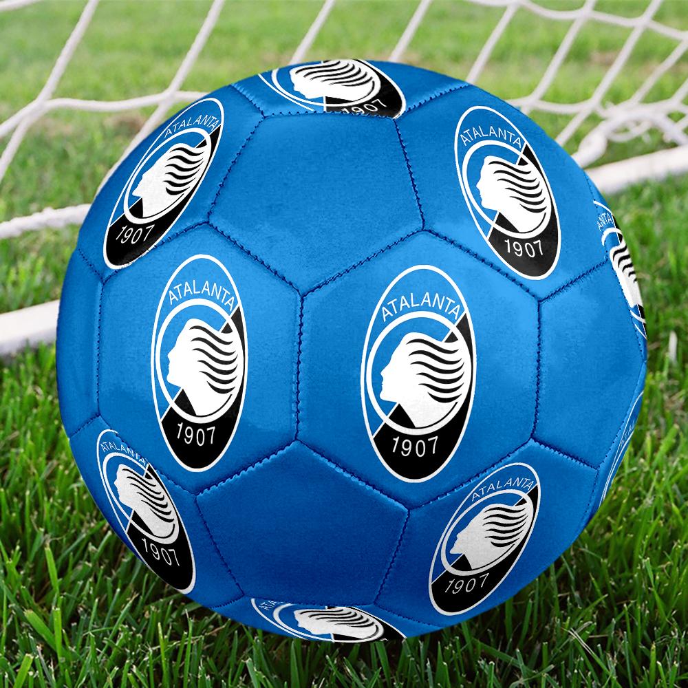 Pallone da Calcio Atalanta BC, colorato, adatto a tutte le età, cucito a macchina, materiale PVC, qualità da competizione, taglia 5 Pallone da Calcio, resistente e ad alto rimbalzo