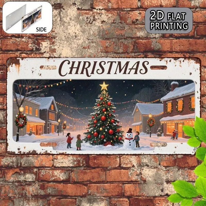 Souvenir Metal License Plate, Custom Auto Sign 15x30cm