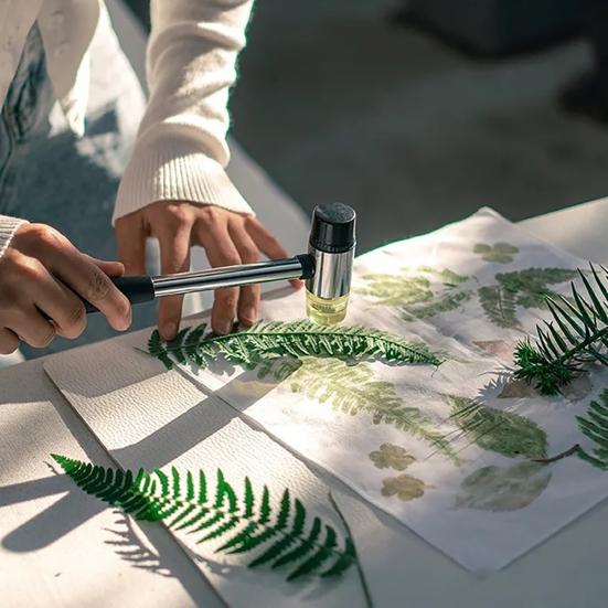 

Eco Printing Flower Pounding Kit Handicraft Artworks Household Textiles Fabric Art Craft B