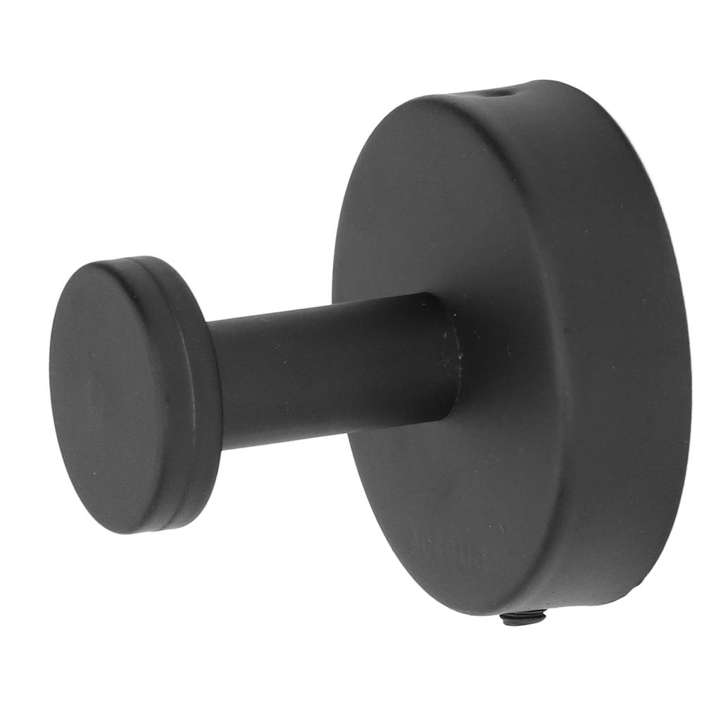 Single Coat Hook 304 Stainless Steel Black Wall Mounted Towel Clothes Hat Hanger for Bathroom