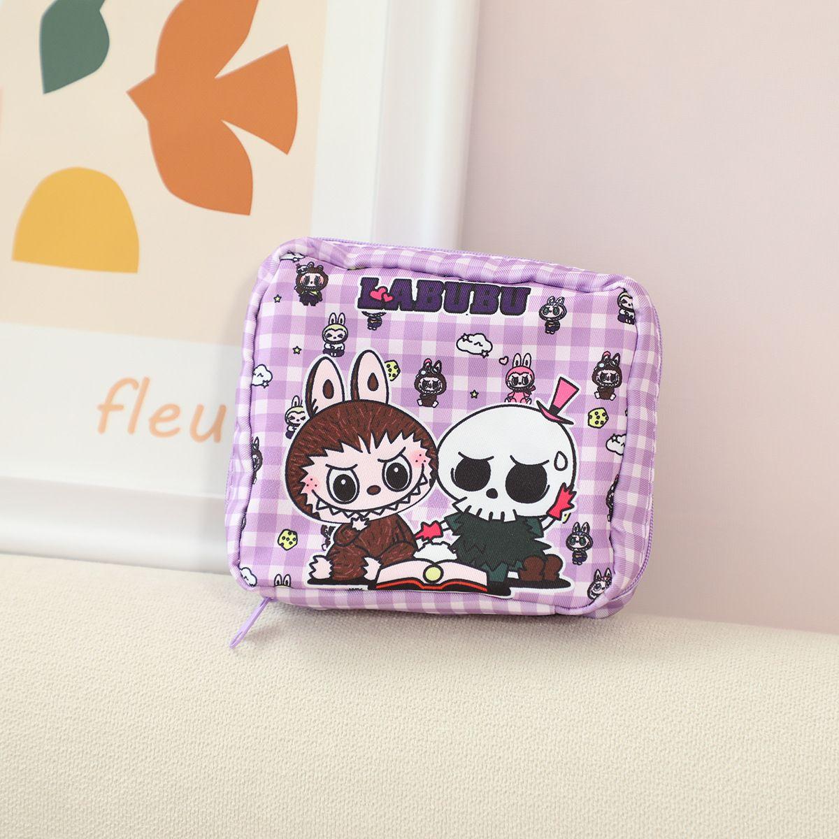 

labubu Cute girl portable bag for cosmetics storage 12*14*5cm