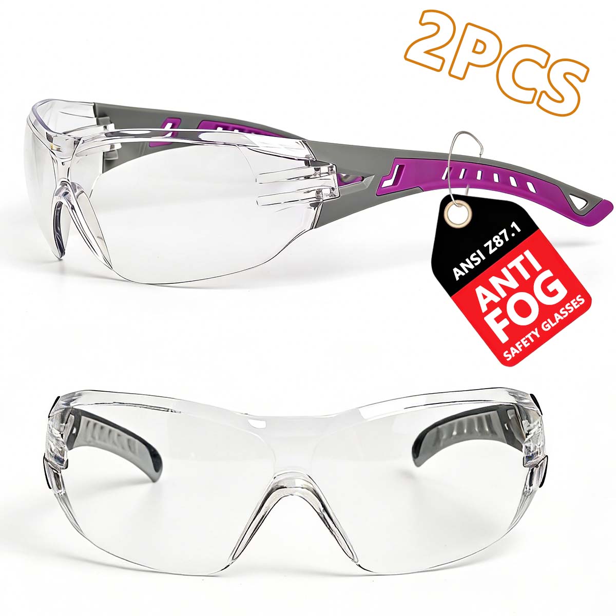 Dust Resistant Windproof Safety Glasses Anti-Fog UV400 Protection for Industrial Sports Lab Anti Fog Comfortable HM11