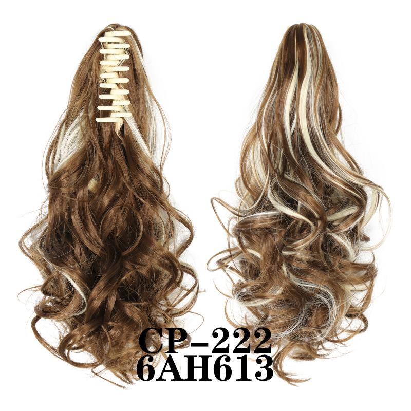 Claw Clip In Ponytail Extension Synthetic Hairpiece Curly Wavy Hair Extension 15 Inch Long Ponytail Hairpieces For Women Girl