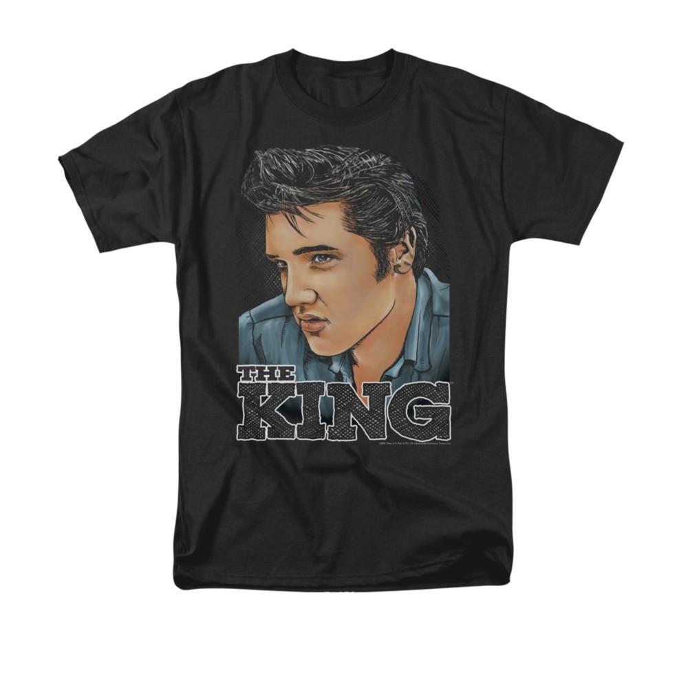 ELVIS PRESLEY GRAPHIC KING Licensed Adult Men s Graphic Tee Shirt SM-3XL XXXL