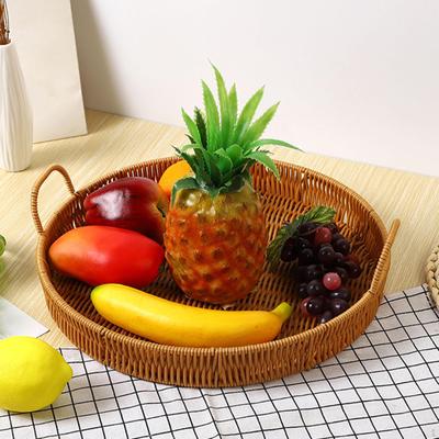 Obstkorb Snacks Tablett Organizer Brotaufbewahrung Imitation zum Servieren von Tee, Dessert, Kuchen,