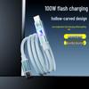100W Fast Charging Braided Cable Compatible with Apple, Honor, Huawei - Bright & Colorful Design