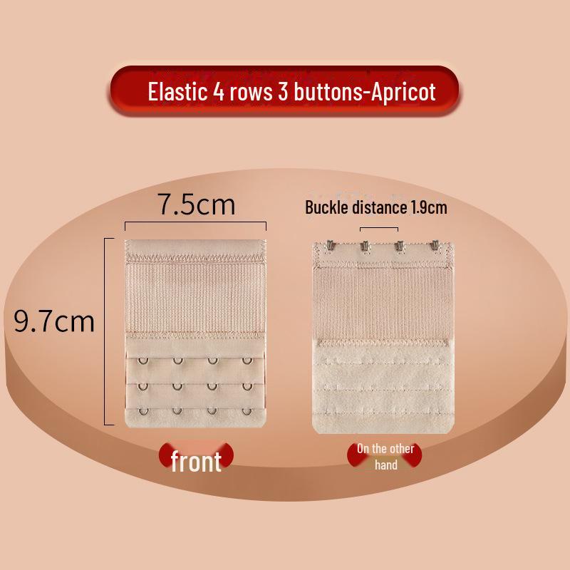 Extensie elastică pentru sutien cu cataramă din oțel inoxidabil - 2x3, 3x3, 4x4 rânduri